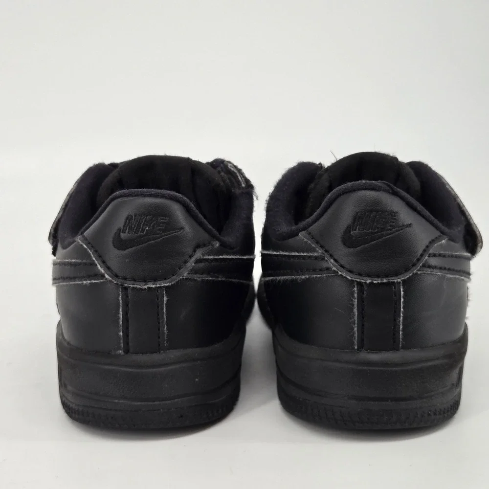 Nike Air Force 1 Low LE Triple Black Kids Toddler Shoes Size 12C FN0237-001